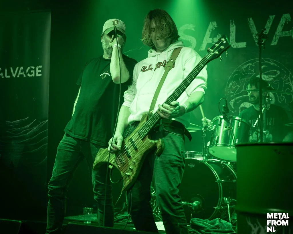 Salvage live op 14 maart bij Apocalypse Heavy V2 bij Willemeen in Arnhem