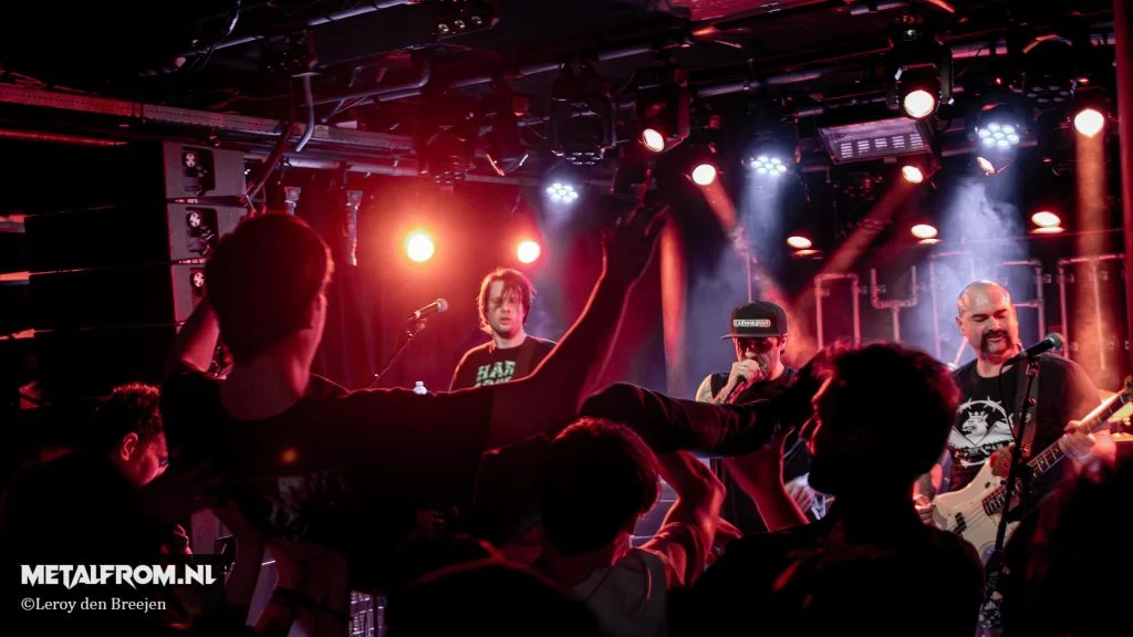 Concert van Tackle op 21 maart tijdens de Guts and Glory finale in Dynamo Eindhoven.